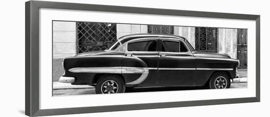 Cuba Fuerte Collection Panoramic BW - Bel Air Classic Car-Philippe Hugonnard-Framed Photographic Print