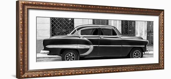 Cuba Fuerte Collection Panoramic BW - Bel Air Classic Car-Philippe Hugonnard-Framed Photographic Print