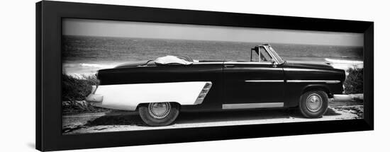 Cuba Fuerte Collection Panoramic BW - Cabriolet Car-Philippe Hugonnard-Framed Photographic Print