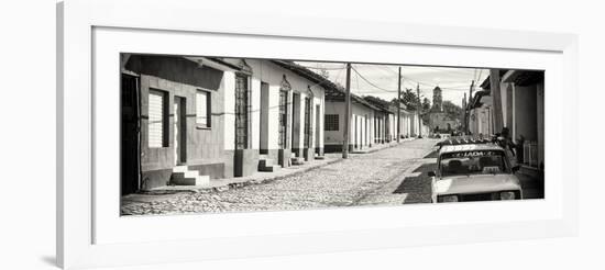 Cuba Fuerte Collection Panoramic BW - Cuban Street Scene in Trinidad-Philippe Hugonnard-Framed Photographic Print