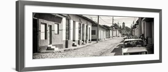 Cuba Fuerte Collection Panoramic BW - Cuban Street Scene in Trinidad-Philippe Hugonnard-Framed Photographic Print