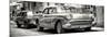 Cuba Fuerte Collection Panoramic BW - Cuban Taxi in Havana-Philippe Hugonnard-Mounted Photographic Print