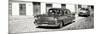 Cuba Fuerte Collection Panoramic BW - Cuban Taxis II-Philippe Hugonnard-Mounted Photographic Print