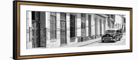 Cuba Fuerte Collection Panoramic BW - Cuban Urban Scene II-Philippe Hugonnard-Framed Photographic Print