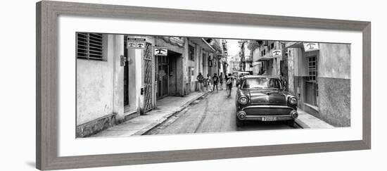 Cuba Fuerte Collection Panoramic BW - Havana Centro II-Philippe Hugonnard-Framed Photographic Print