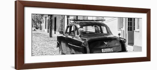 Cuba Fuerte Collection Panoramic BW - Old Ford Classic Car II-Philippe Hugonnard-Framed Photographic Print