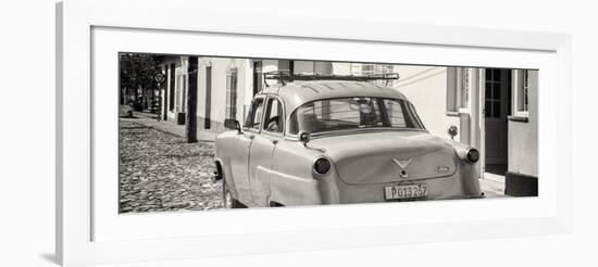 Cuba Fuerte Collection Panoramic BW - Old Ford Classic Car-Philippe Hugonnard-Framed Photographic Print