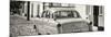 Cuba Fuerte Collection Panoramic BW - Old Ford Classic Car-Philippe Hugonnard-Mounted Photographic Print