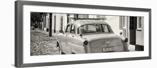 Cuba Fuerte Collection Panoramic BW - Old Ford Classic Car-Philippe Hugonnard-Framed Photographic Print