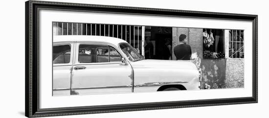 Cuba Fuerte Collection Panoramic BW - Street Scene-Philippe Hugonnard-Framed Photographic Print