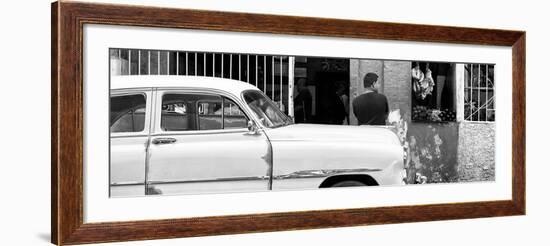 Cuba Fuerte Collection Panoramic BW - Street Scene-Philippe Hugonnard-Framed Photographic Print