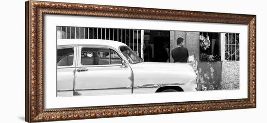 Cuba Fuerte Collection Panoramic BW - Street Scene-Philippe Hugonnard-Framed Photographic Print