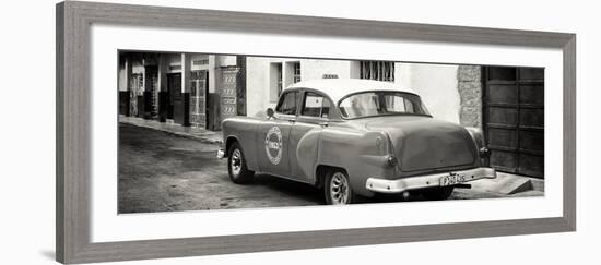 Cuba Fuerte Collection Panoramic BW - Taxi Pontiac 1953-Philippe Hugonnard-Framed Photographic Print