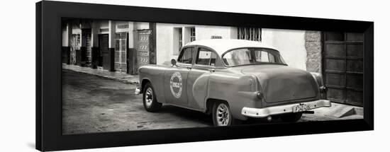 Cuba Fuerte Collection Panoramic BW - Taxi Pontiac 1953-Philippe Hugonnard-Framed Photographic Print