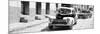 Cuba Fuerte Collection Panoramic BW - Taxis in Trinidad II-Philippe Hugonnard-Mounted Photographic Print