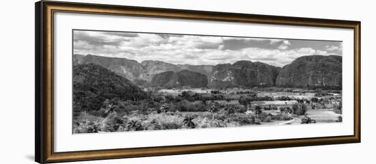 Cuba Fuerte Collection Panoramic BW - Vinales Valley II-Philippe Hugonnard-Framed Photographic Print