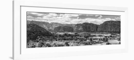 Cuba Fuerte Collection Panoramic BW - Vinales Valley II-Philippe Hugonnard-Framed Photographic Print