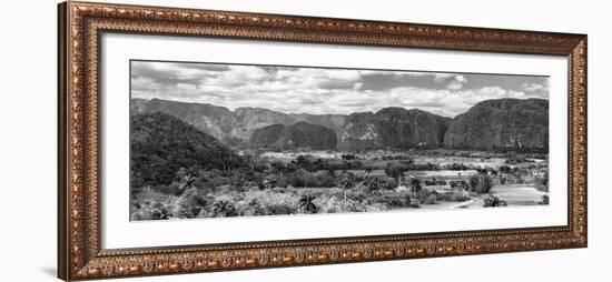 Cuba Fuerte Collection Panoramic BW - Vinales Valley II-Philippe Hugonnard-Framed Photographic Print