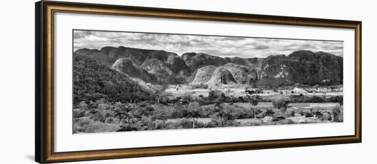 Cuba Fuerte Collection Panoramic BW - Vinales Valley-Philippe Hugonnard-Framed Photographic Print