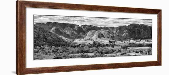 Cuba Fuerte Collection Panoramic BW - Vinales Valley-Philippe Hugonnard-Framed Photographic Print