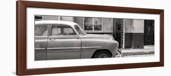 Cuba Fuerte Collection Panoramic BW - Vintage Car of Havana-Philippe Hugonnard-Framed Photographic Print