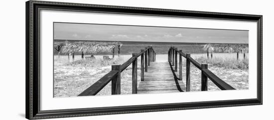 Cuba Fuerte Collection Panoramic BW - Way to the Beach-Philippe Hugonnard-Framed Photographic Print