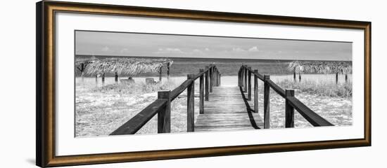 Cuba Fuerte Collection Panoramic BW - Way to the Beach-Philippe Hugonnard-Framed Photographic Print