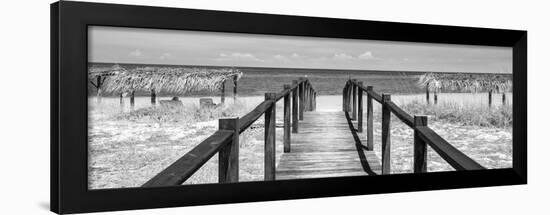 Cuba Fuerte Collection Panoramic BW - Way to the Beach-Philippe Hugonnard-Framed Photographic Print