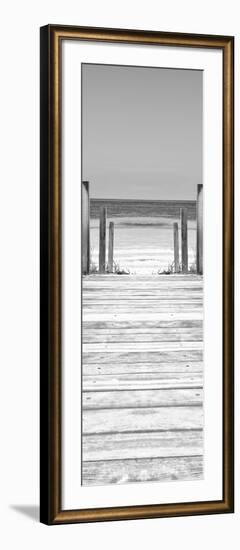 Cuba Fuerte Collection Panoramic BW - Way to the Beach-Philippe Hugonnard-Framed Photographic Print