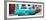 Cuba Fuerte Collection Panoramic - Classic American Cars - Turquoise & Red-Philippe Hugonnard-Framed Photographic Print