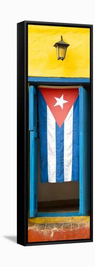 Cuba Fuerte Collection Panoramic - Cuban Flag-Philippe Hugonnard-Framed Stretched Canvas