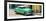 Cuba Fuerte Collection Panoramic - Cuban Green Taxi-Philippe Hugonnard-Framed Photographic Print