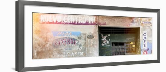 Cuba Fuerte Collection Panoramic - Cuban Street Advertising-Philippe Hugonnard-Framed Photographic Print