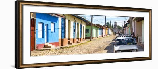 Cuba Fuerte Collection Panoramic - Cuban Street Scene in Trinidad-Philippe Hugonnard-Framed Photographic Print