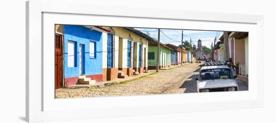 Cuba Fuerte Collection Panoramic - Cuban Street Scene in Trinidad-Philippe Hugonnard-Framed Photographic Print