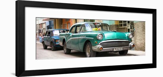 Cuba Fuerte Collection Panoramic - Cuban Taxi in Havana II-Philippe Hugonnard-Framed Photographic Print