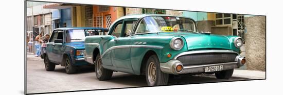 Cuba Fuerte Collection Panoramic - Cuban Taxi in Havana II-Philippe Hugonnard-Mounted Photographic Print