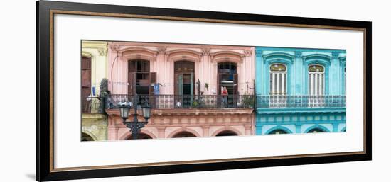 Cuba Fuerte Collection Panoramic - Havana Colorful Facades II-Philippe Hugonnard-Framed Photographic Print