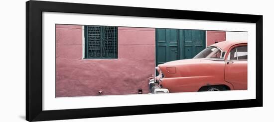 Cuba Fuerte Collection Panoramic - Havana Coral Street-Philippe Hugonnard-Framed Photographic Print