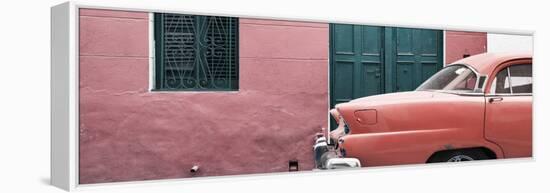 Cuba Fuerte Collection Panoramic - Havana Coral Street-Philippe Hugonnard-Framed Stretched Canvas