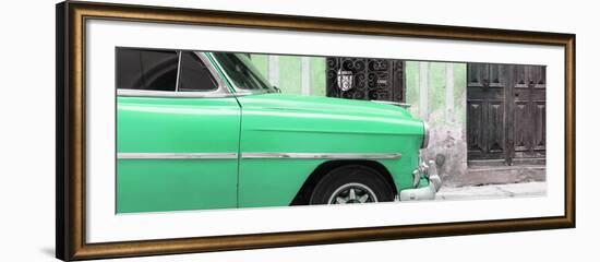 Cuba Fuerte Collection Panoramic - Havana Green Car-Philippe Hugonnard-Framed Photographic Print