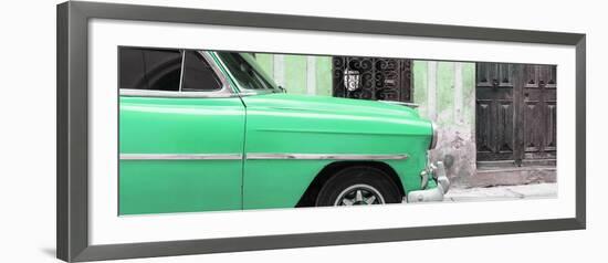 Cuba Fuerte Collection Panoramic - Havana Green Car-Philippe Hugonnard-Framed Photographic Print