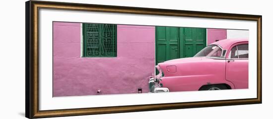 Cuba Fuerte Collection Panoramic - Havana Pink Street-Philippe Hugonnard-Framed Photographic Print