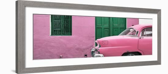 Cuba Fuerte Collection Panoramic - Havana Pink Street-Philippe Hugonnard-Framed Photographic Print