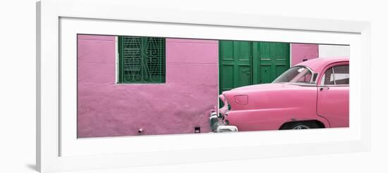 Cuba Fuerte Collection Panoramic - Havana Pink Street-Philippe Hugonnard-Framed Photographic Print