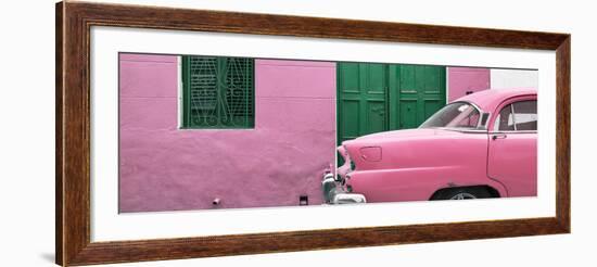 Cuba Fuerte Collection Panoramic - Havana Pink Street-Philippe Hugonnard-Framed Photographic Print