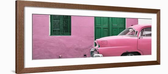 Cuba Fuerte Collection Panoramic - Havana Pink Street-Philippe Hugonnard-Framed Photographic Print