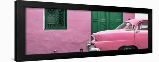 Cuba Fuerte Collection Panoramic - Havana Pink Street-Philippe Hugonnard-Framed Photographic Print