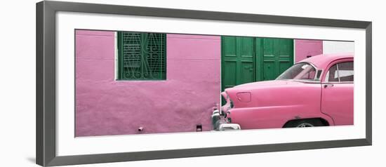 Cuba Fuerte Collection Panoramic - Havana Pink Street-Philippe Hugonnard-Framed Photographic Print