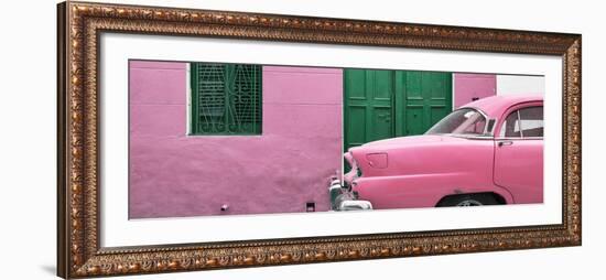 Cuba Fuerte Collection Panoramic - Havana Pink Street-Philippe Hugonnard-Framed Photographic Print